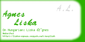 agnes liska business card